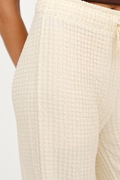 Addax Beli Lastikli Wide Leg Pantolon Pn10680-k3