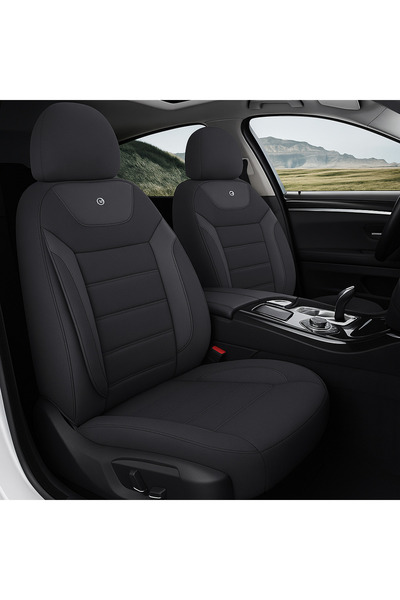 NATOCONCEPT طقم كامل من أغطية مقاعد السيارة يناسب سيارة رينو برويداي سيدان 19...