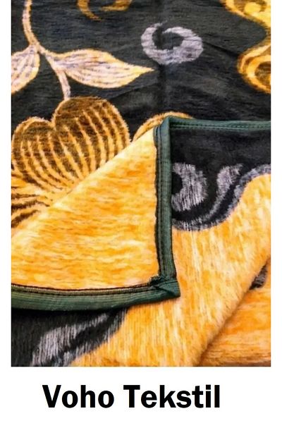 Bilgiçler Double Plush Blanket Brown - Voho Textile