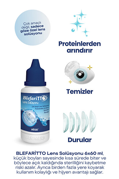 BLEFARİTTO Blefaritto Lens Solüsyonu 6x60 ml