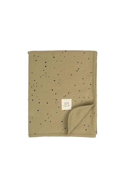 Little Gusto Double Layer Baby Blanket Khaki Organic Cotton 80x100cm