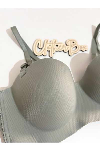 Clothes Box Strapless Bra with Laser Cut Padding and Removable Straps