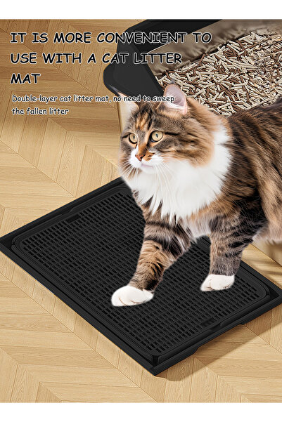 KidLe Stainless Steel Cat Litter Box Metal Cat Litter Box