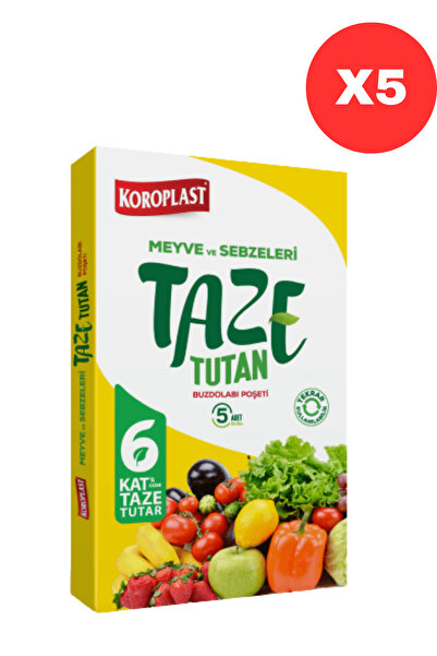 Koroplast Taze Tutan Buzdolabı Poşeti 5'lı