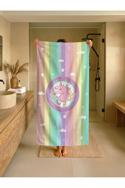 Talia Home Πολύχρωμη παιδική πετσέτα παραλίας - θάλασσας - πισίνας με σχέδιο ...