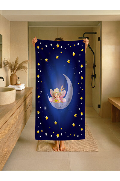 Talia Home Παιδική πετσέτα παραλίας - θάλασσας - πισίνας με σχέδιο μπλε ναυτι...