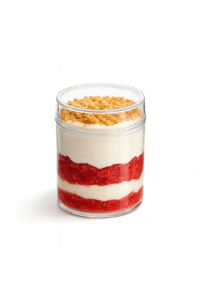 alenked Magnolia Mica Lid Dessert Container Bowl 270 Cc Plastic Mica 6 Pcs Lid 6 Pcs Lid