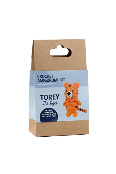Hello Tığ Işi Mini Amigurumi Kaplan Yapım Kiti Amigurumi Başlangıç Seti (TORE...