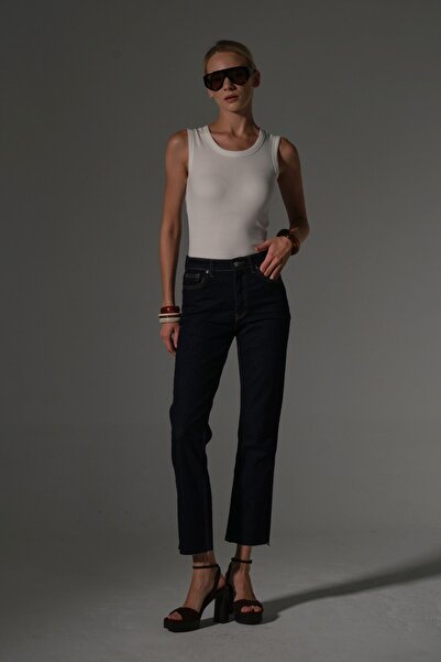 Maule 96% Compact Combed Cotton, Flexible Fabric Sleeveless Crew Neck Long Length Women's Tank Top