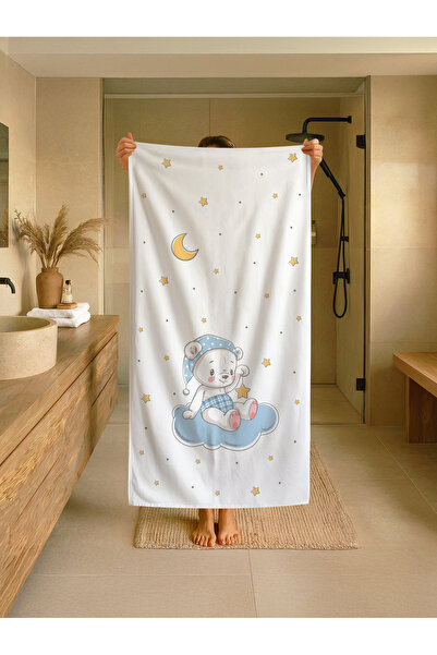 Talia Home Παιδική πετσέτα παραλίας - θάλασσας - πισίνας με σχέδια σε σχήμα σ...