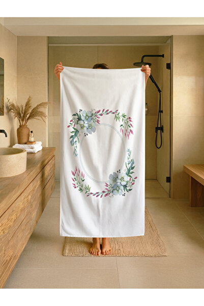 Talia Home Παιδική πετσέτα παραλίας - θάλασσας - πισίνας με λουλουδάτο σχέδιο...