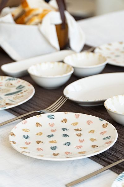 Heda Porselen Başak 6-Person 16 Piece Breakfast Set