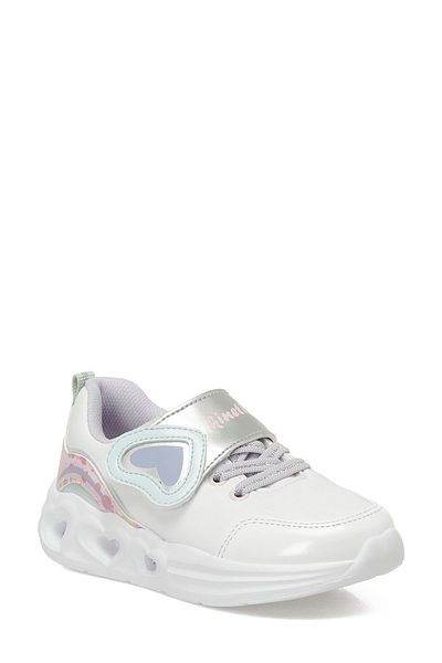 Kinetix Ruby Pu B 5Pr Baby Girl Lighted Sports Shoes White