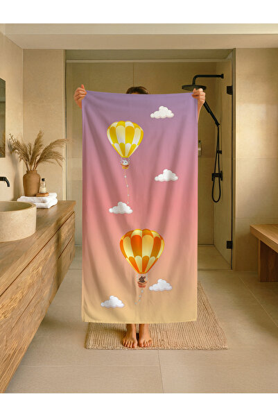 Talia Home Παιδική πετσέτα παραλίας - θάλασσας - πισίνας με πολύχρωμα μπαλόνι...