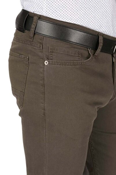 Centini Men's slim trousers, regular fit, tan brown