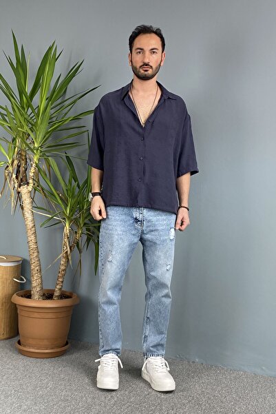 Alışveriş Sokağı Вишита асиметрична сорочка з короткими рукавами