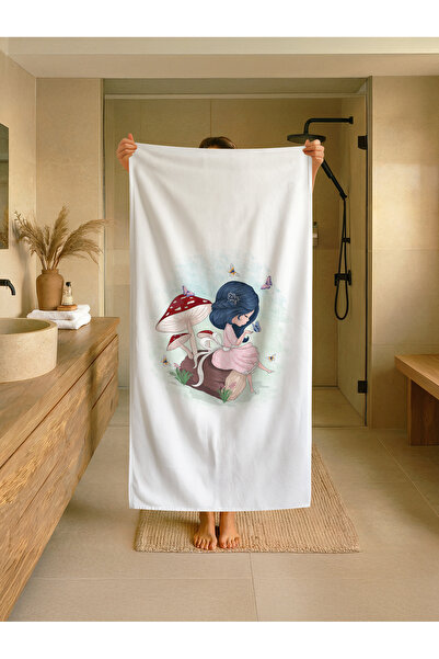 Talia Home Prosop pentru plajă, mare și piscină pentru copii cu model de ciup...