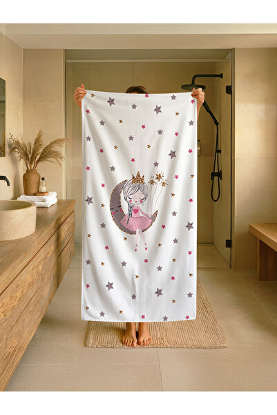 Talia Home Παιδική πετσέτα παραλίας - θάλασσας - πισίνας με σχέδιο κοριτσιού ...