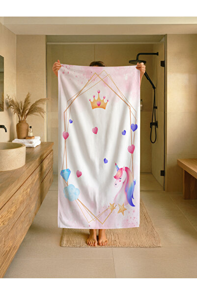 Talia Home Πολύχρωμη παιδική πετσέτα παραλίας - θάλασσας - πισίνας με σχέδια ...