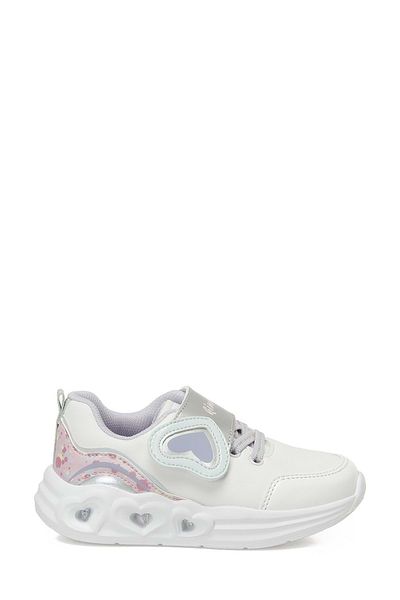 Kinetix Ruby Pu B 5Pr Baby Girl Lighted Sports Shoes White