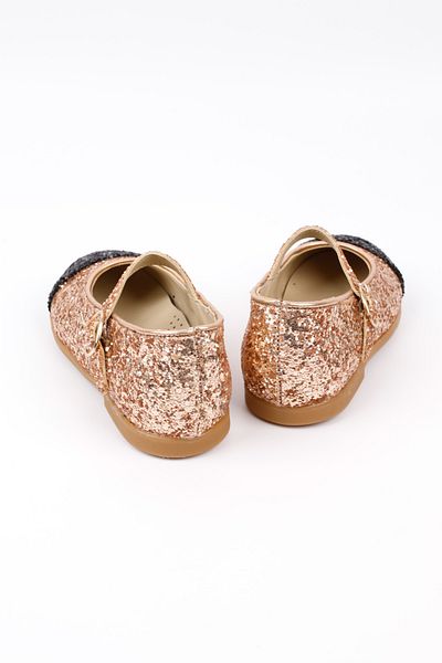 Le Mabelle Rose Sequin Buckle Girls' Shoes