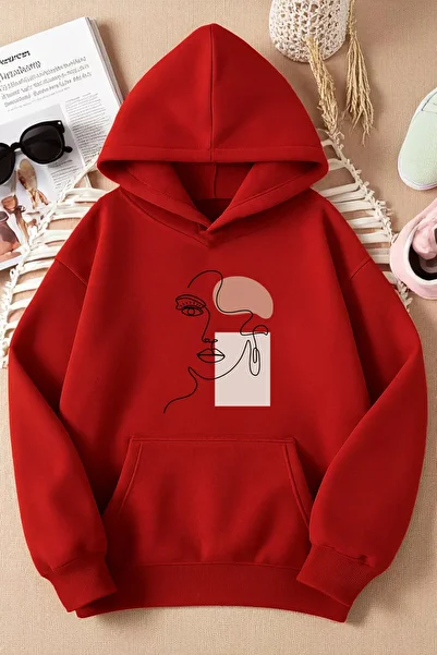uyguntarz Silhouette Printed Oversize Sweatshirt