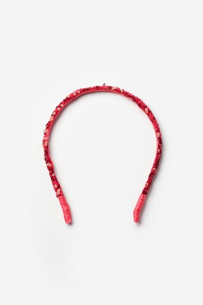 Le Mabelle Red Sequin Girl's Crown