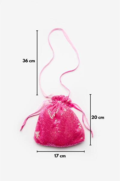 Le Mabelle Fuchsia Sequined Girl's Bag