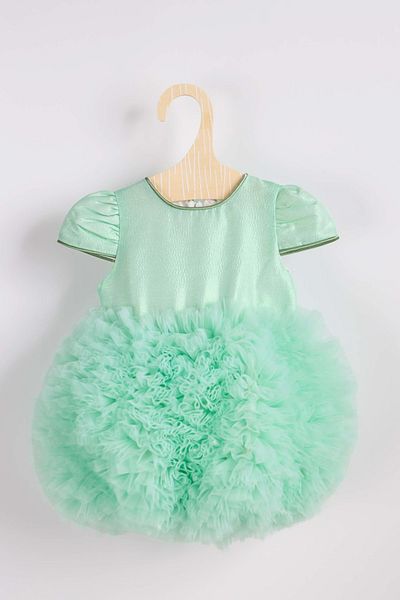 Le Mabelle Lina Mint Baby Princess Dress - Short Sleeve and Tutu