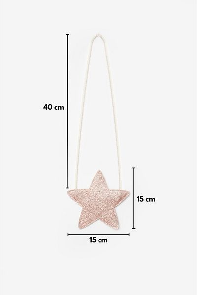 Le Mabelle Rose Glitter Girl's Star Bag