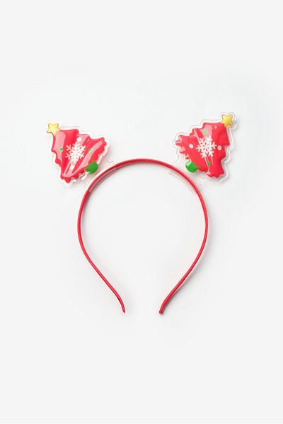Le Mabelle Red Double Christmas Tree Girl's Crown