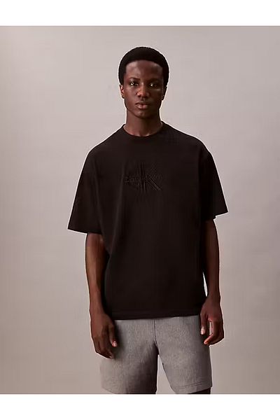 Calvin Klein Cotton Oversize Fit Crew Neck Logo t Shirt Lv04Rb295Gub1 Men t Shirt Lv04Rb295