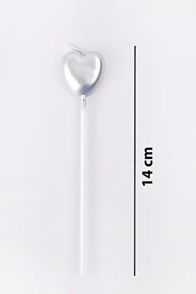 Le Mabelle Silver 4-Piece Heart Candle