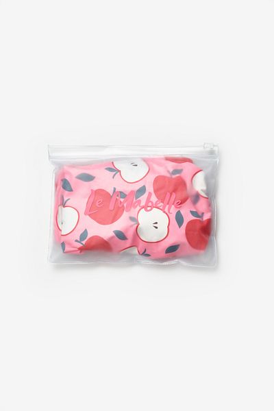 Le Mabelle Red Apple Patterned Cross Strap Girl's Swimsuit