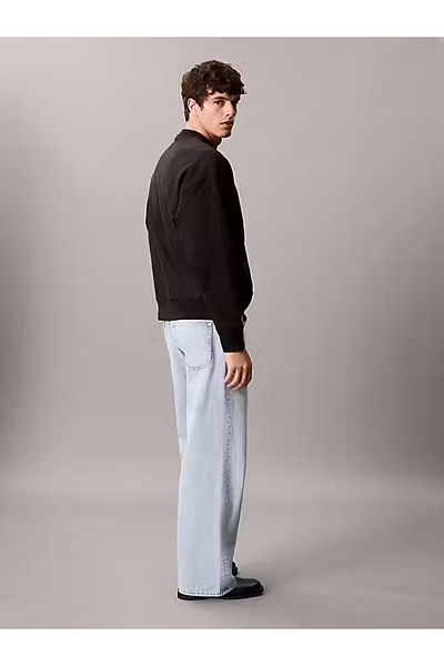 Calvin Klein Ck Lv04Rc277G Premium Terry Monogram Cn Men's Sweatshirt