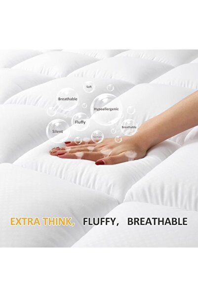 KOZZY HOME 1000 Gr Fitted Orthopedic Sleeping Pad for Hard Beds, 2 Pcs Pillowcases as Gifts