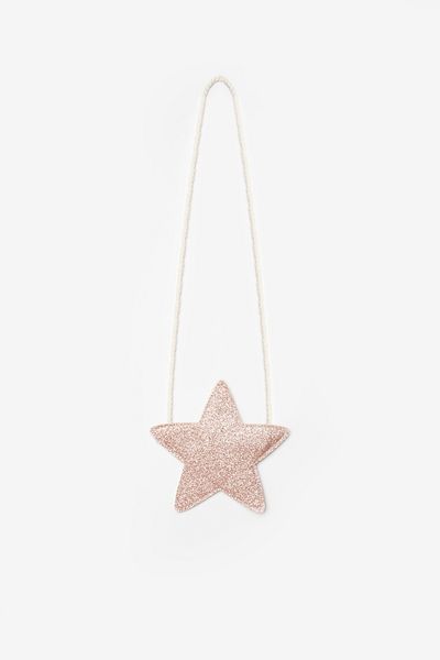 Le Mabelle Rose Glitter Girl's Star Bag