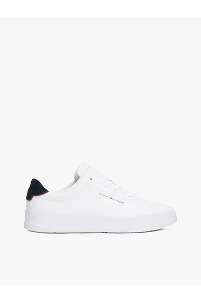 Tommy Hilfiger Bílé pánské tenisky Tommy Jeans Pebble Grain Court