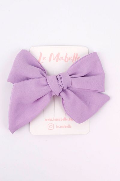 Le Mabelle Lilac Bow Girl Clip Buckle