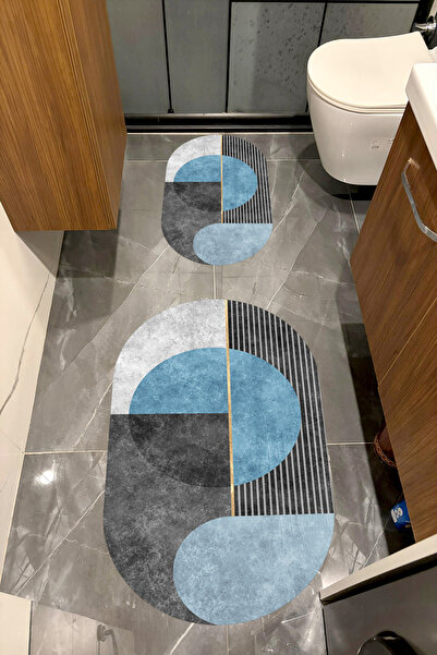 Bordo Halı Set de covorașe de baie decorative lavabile, cu absorbție de apă, ...