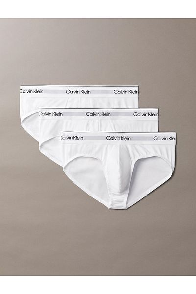 Calvin Klein Férfi márkalogós elasztikus szalag, napi használatra alkalmas fehér boxer LV00NB4388 100