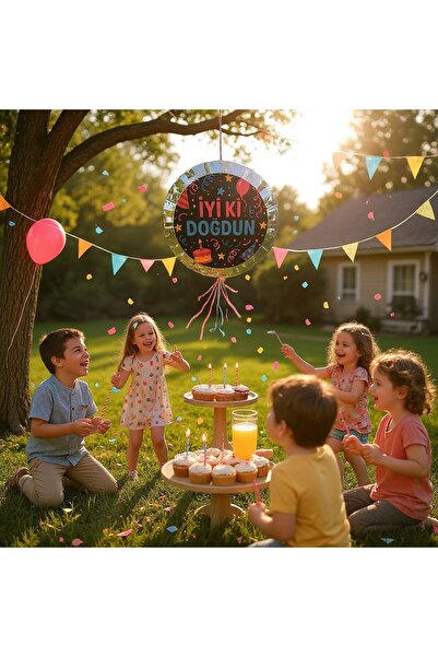 Cadde Süs İyi Ki Temalı Katlanabilir Pinyata Ve Sopası