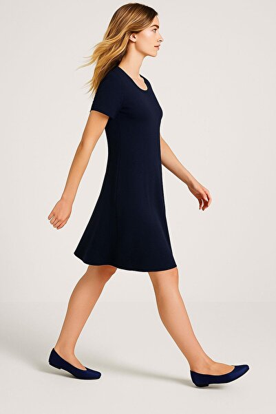 COTENCONCEPT Rochie de zi cu zi din bumbac pieptănat, fluidă, confortabilă