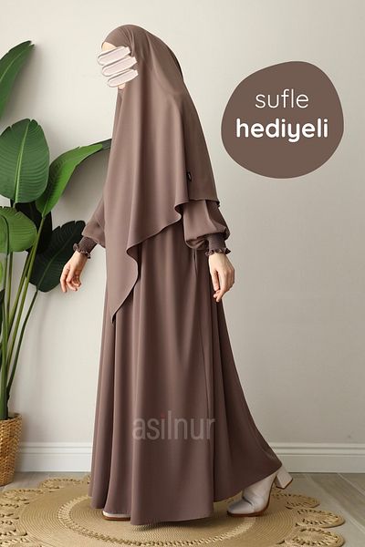 ASİLNUR Alya Ferace Souffle Gift Set Mink