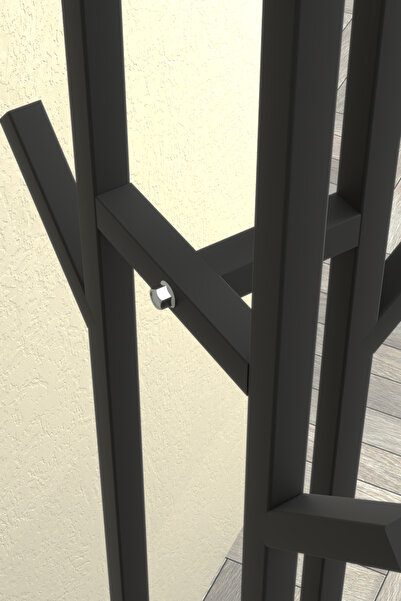 Retodesign 9 Askılı Portmanto Askılık, Elbise Askısı Atlantik Çam Tablalı