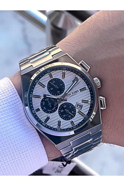 Tom Jones Gray Cord 3Atm Waterproof Men's Wrist Watch Tj1.1100.01