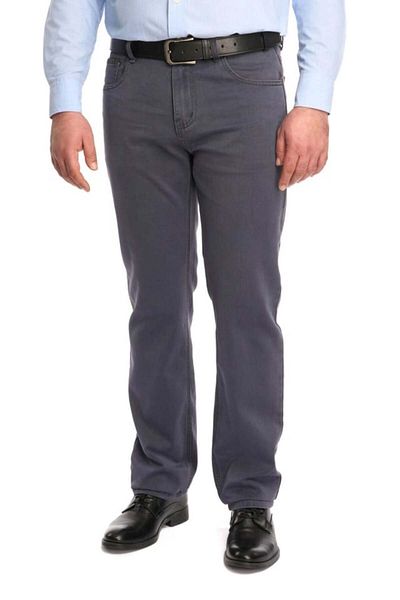 Centini Men's classic straight-leg trousers, gray