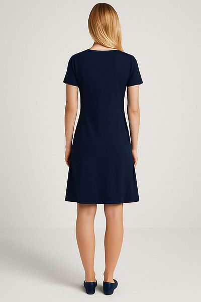 COTENCONCEPT Draped Comfortable Fit Daily Combed Fabric Dress