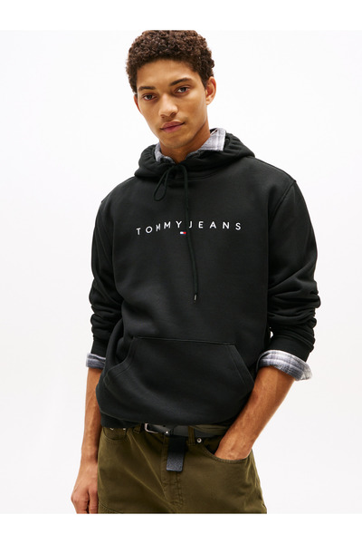 Tommy Hilfiger Tjm Reg Lınear Logo Hoodıe Ext Sweatshirt