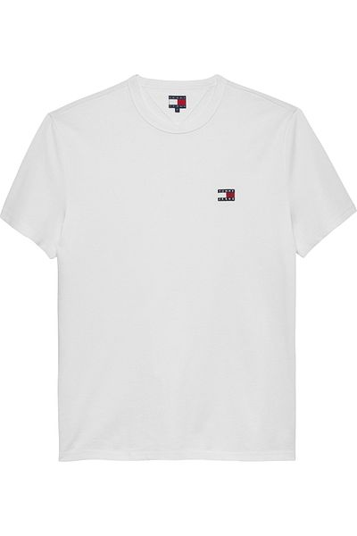 Tommy Hilfiger Tommy Hilfiger Men Ecru Regular Fit Badge Short Sleeve T-Shirt